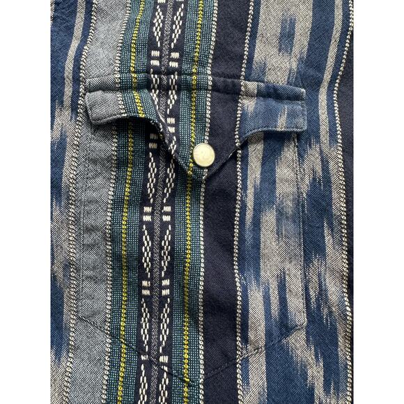 Rare Polo Ralph Lauren Men’s Western Shirt Aztec Navajo Ikat Snap Button M - Picture 5 of 7
